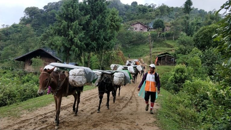 Myanmar Donkey Trek Path REDUCED